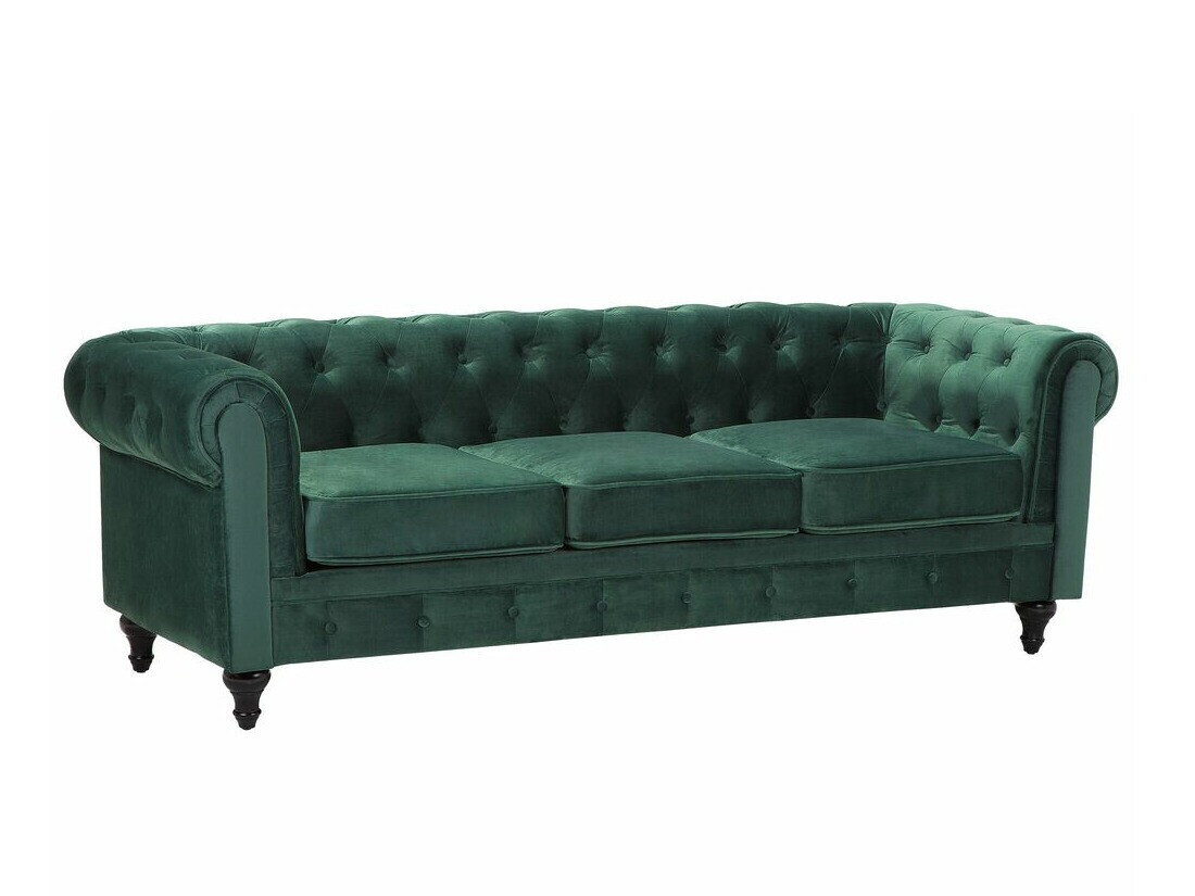 Chesterfield dīvāns Cirdoro 101 (Zaļš)