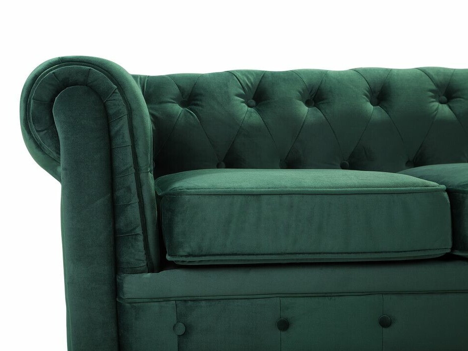 Chesterfield dīvāns Cirdoro 101 (Zaļš)