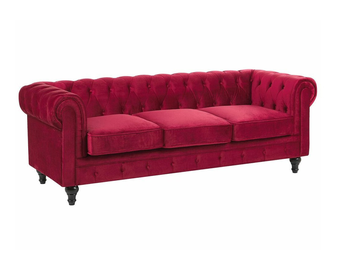 Chesterfield dīvāns Cirdoro 101 (Sarkans)