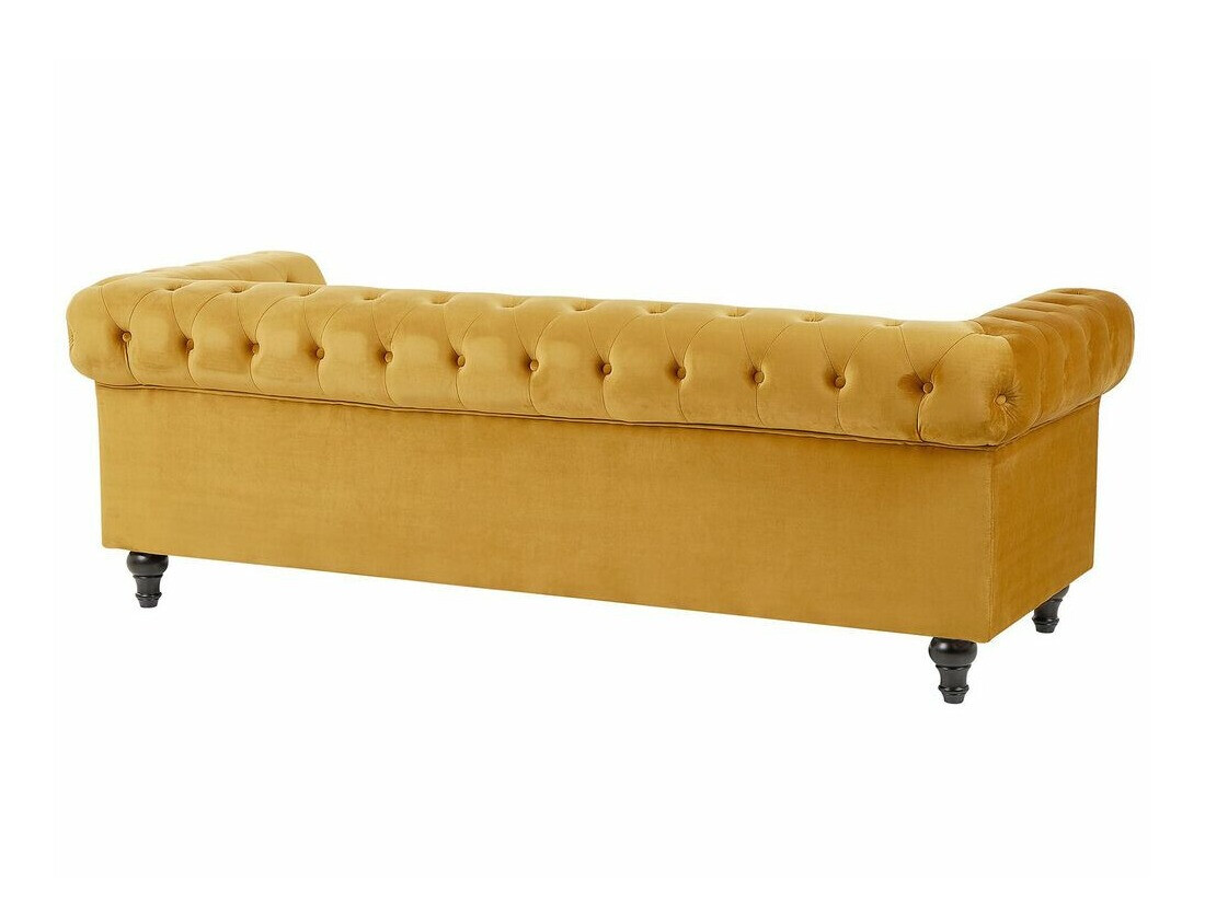 Chesterfield dīvāns Cirdoro 101 (Dzeltens)
