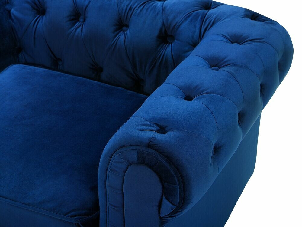 Chesterfield atpūtas krēsls Cirdoro 102 (Zils)