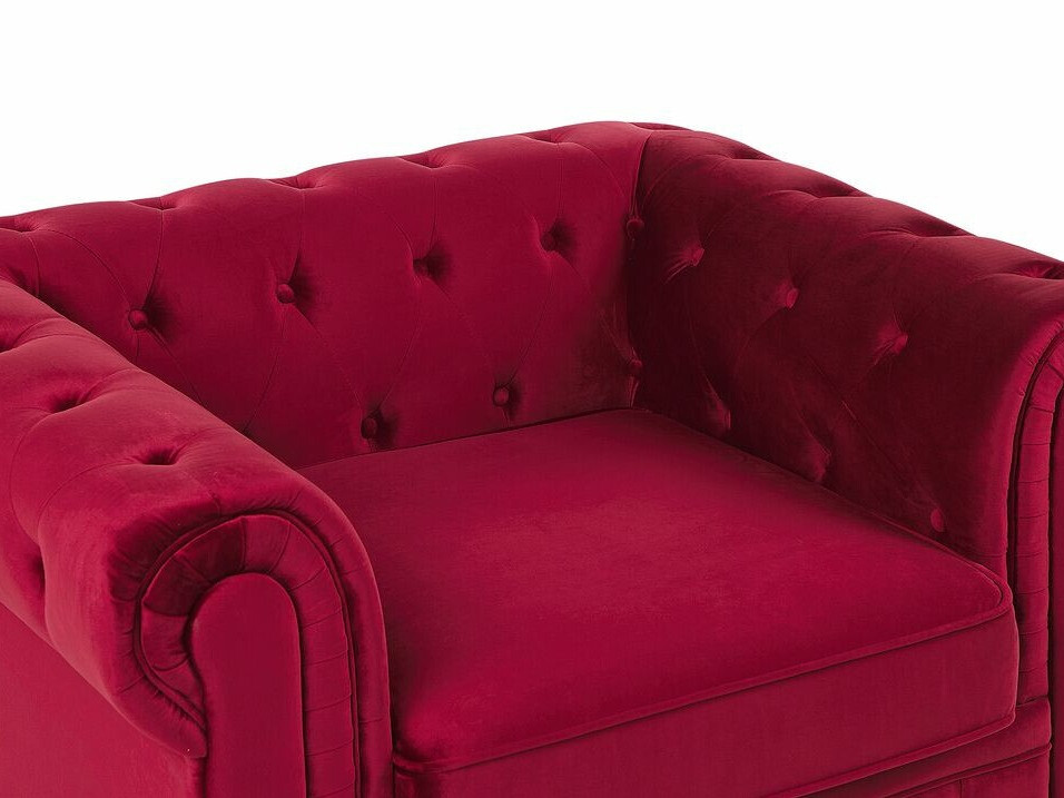 Chesterfield atpūtas krēsls Cirdoro 102 (Sarkans)