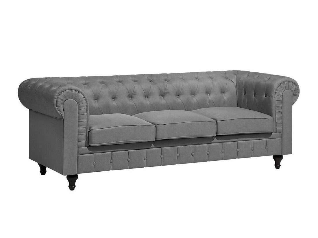 Chesterfield dīvāns Cirdoro 104 (Pelēks)