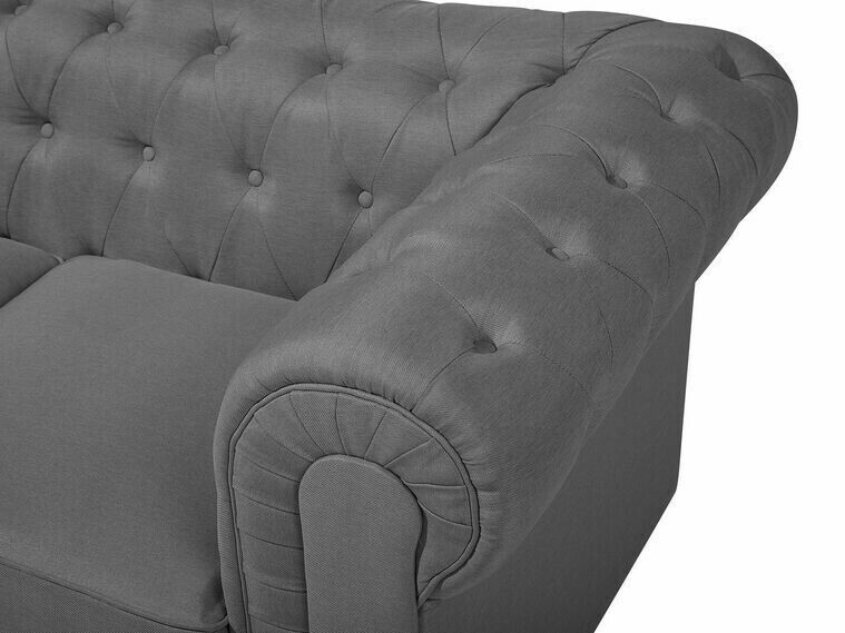 Chesterfield dīvāns Cirdoro 104 (Pelēks)