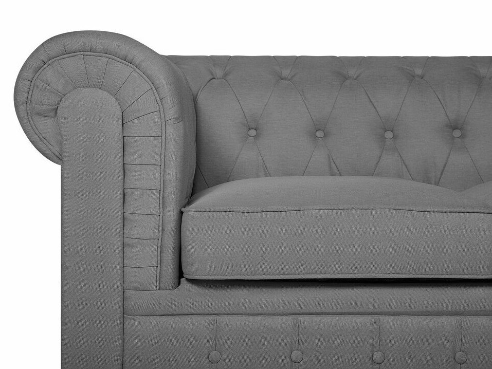 Chesterfield dīvāns Cirdoro 104 (Pelēks)