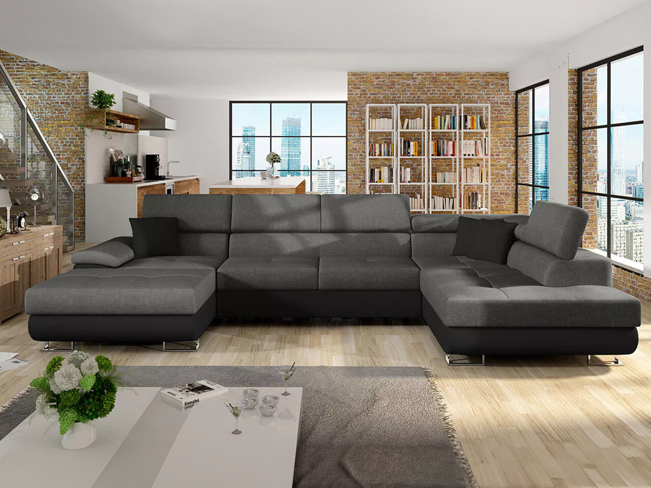 Stūra dīvāns Comfivo Ruta IV (Soft 011 + Lux 06 + Soft 011)