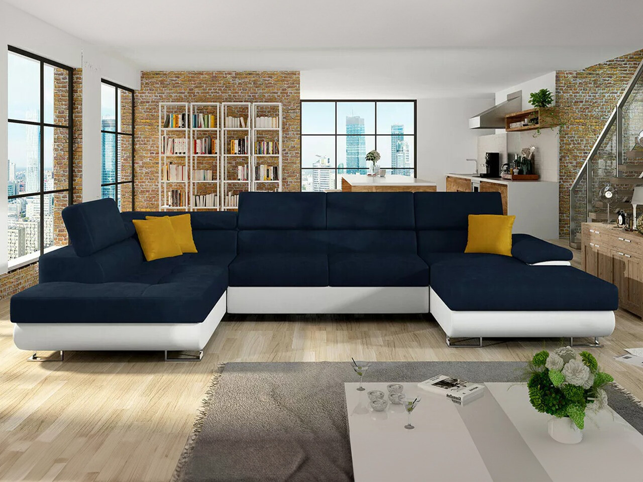Stūra dīvāns Comfivo Ruta IV (Soft 017 + Uttario Velvet 2967 + Uttario Velvet 2959)