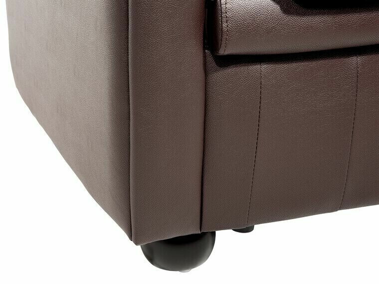 Chesterfield atpūtas krēsls Cirdoro 105 (Tumši brūns)