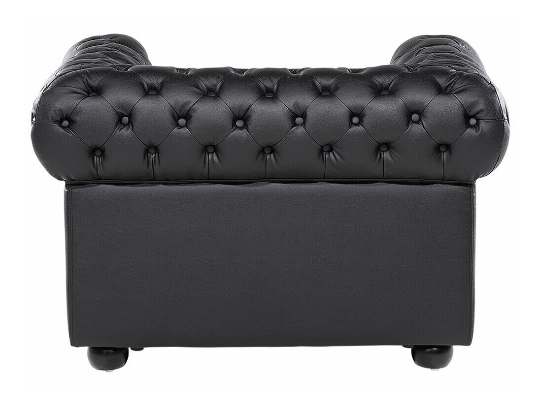Chesterfield atpūtas krēsls Cirdoro 105 (Melns)