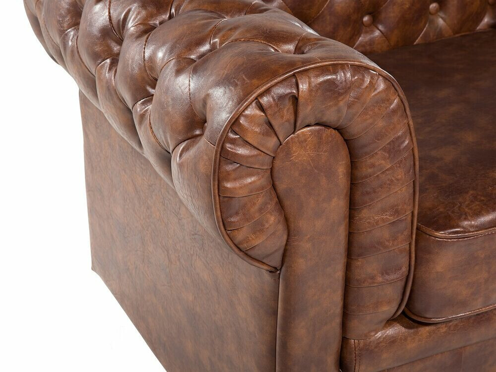 Chesterfield atpūtas krēsls Cirdoro 105 (Brūns)