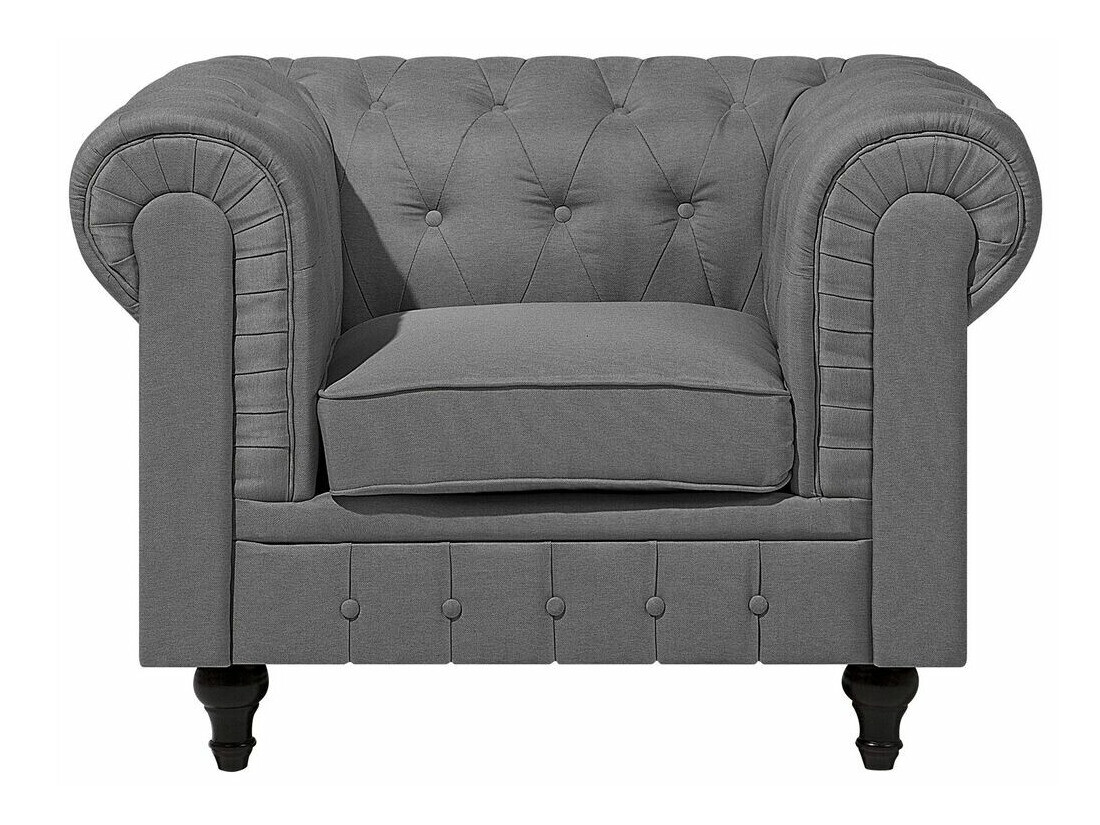Chesterfield atpūtas krēsls Cirdoro 107 (Pelēks)