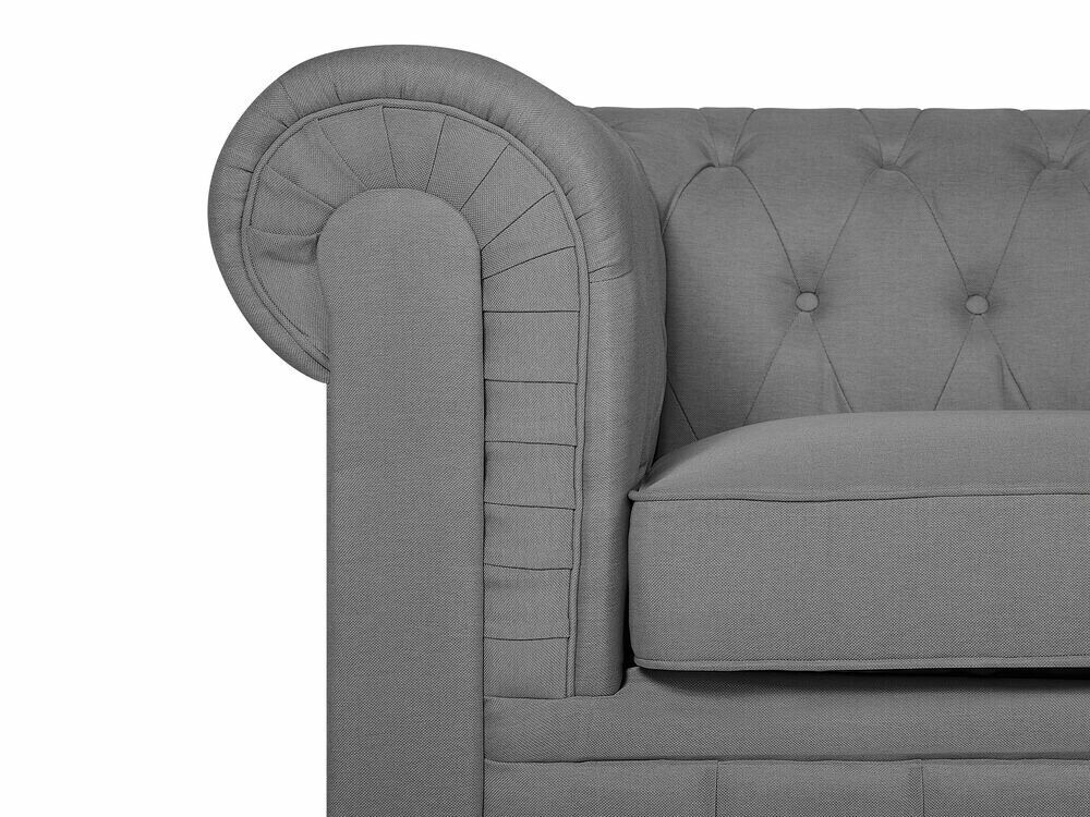 Chesterfield atpūtas krēsls Cirdoro 107 (Pelēks)