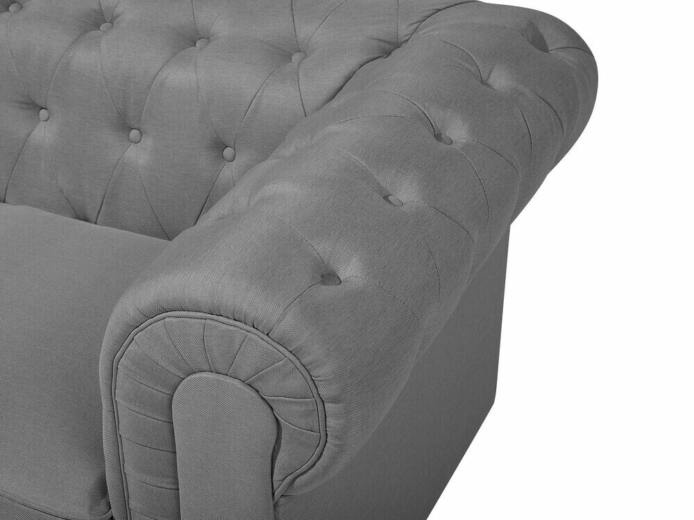 Chesterfield atpūtas krēsls Cirdoro 107 (Pelēks)