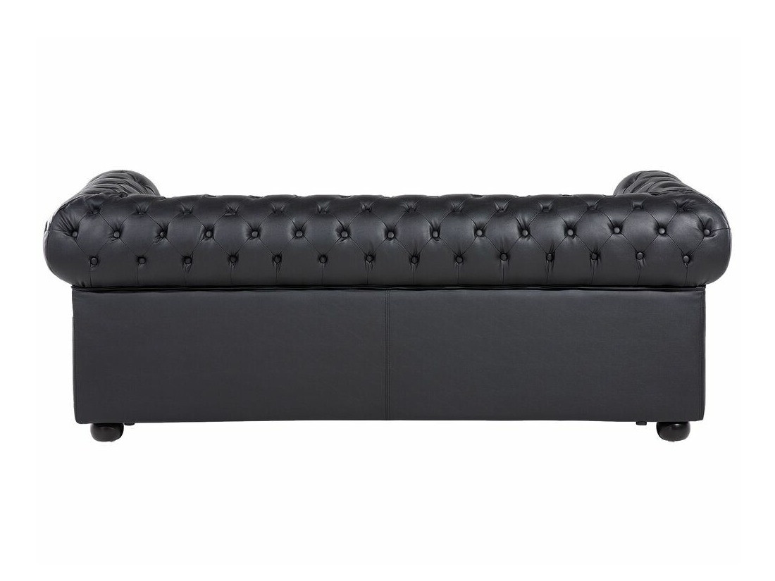Chesterfield mīksto mēbeļu komplekts Cirdoro 112 (Melns)