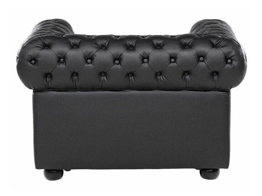 Chesterfield mīksto mēbeļu komplekts Cirdoro 112 (Melns)