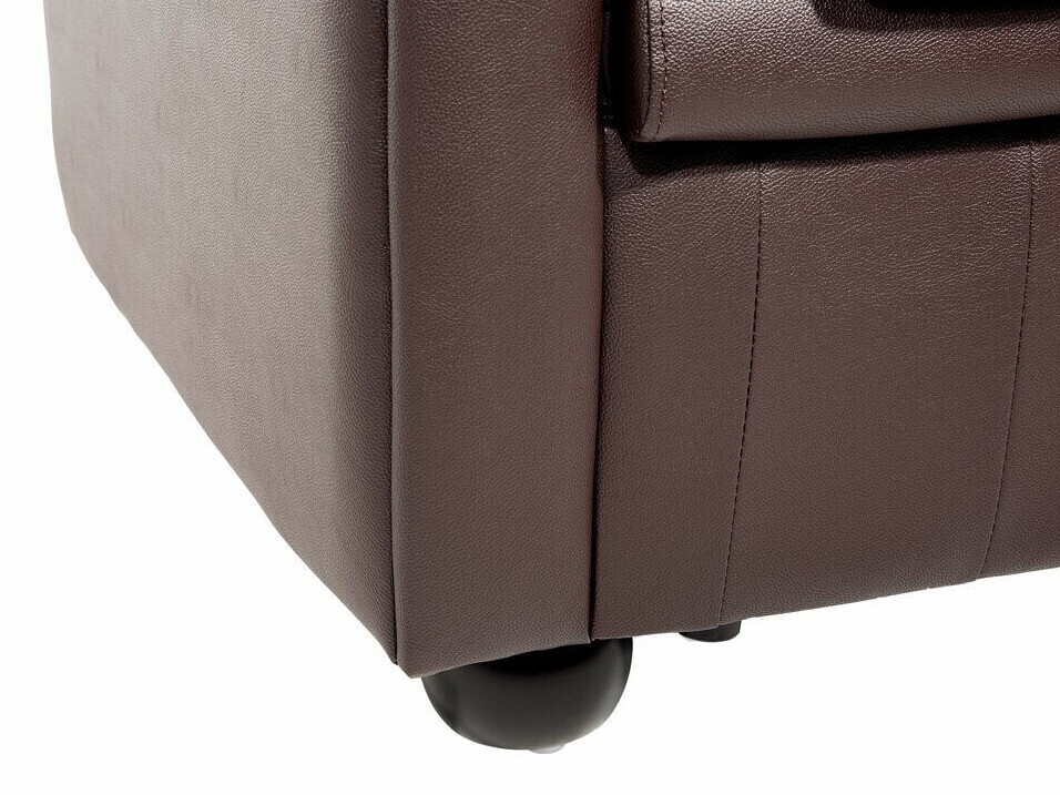 Chesterfield mīksto mēbeļu komplekts Cirdoro 112 (Tumši brūns)