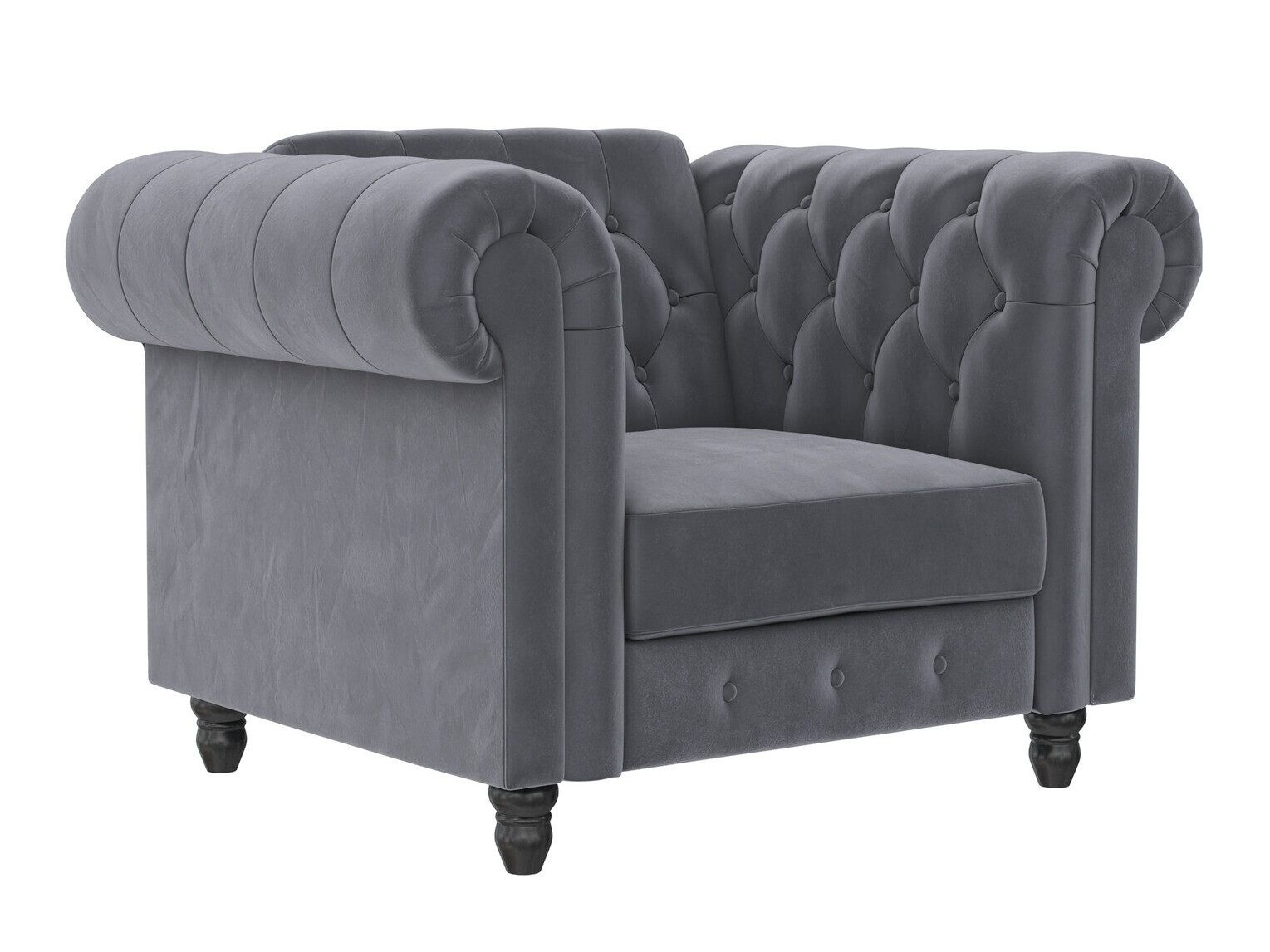 Chesterfield atpūtas krēsls Tulsa 630 (Pelēks)