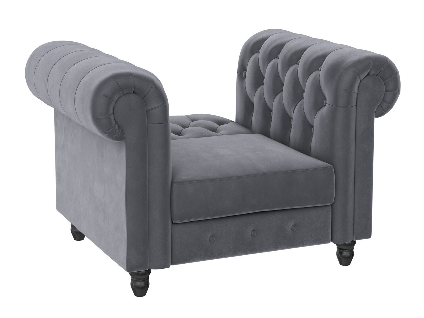 Chesterfield atpūtas krēsls Tulsa 630 (Pelēks)