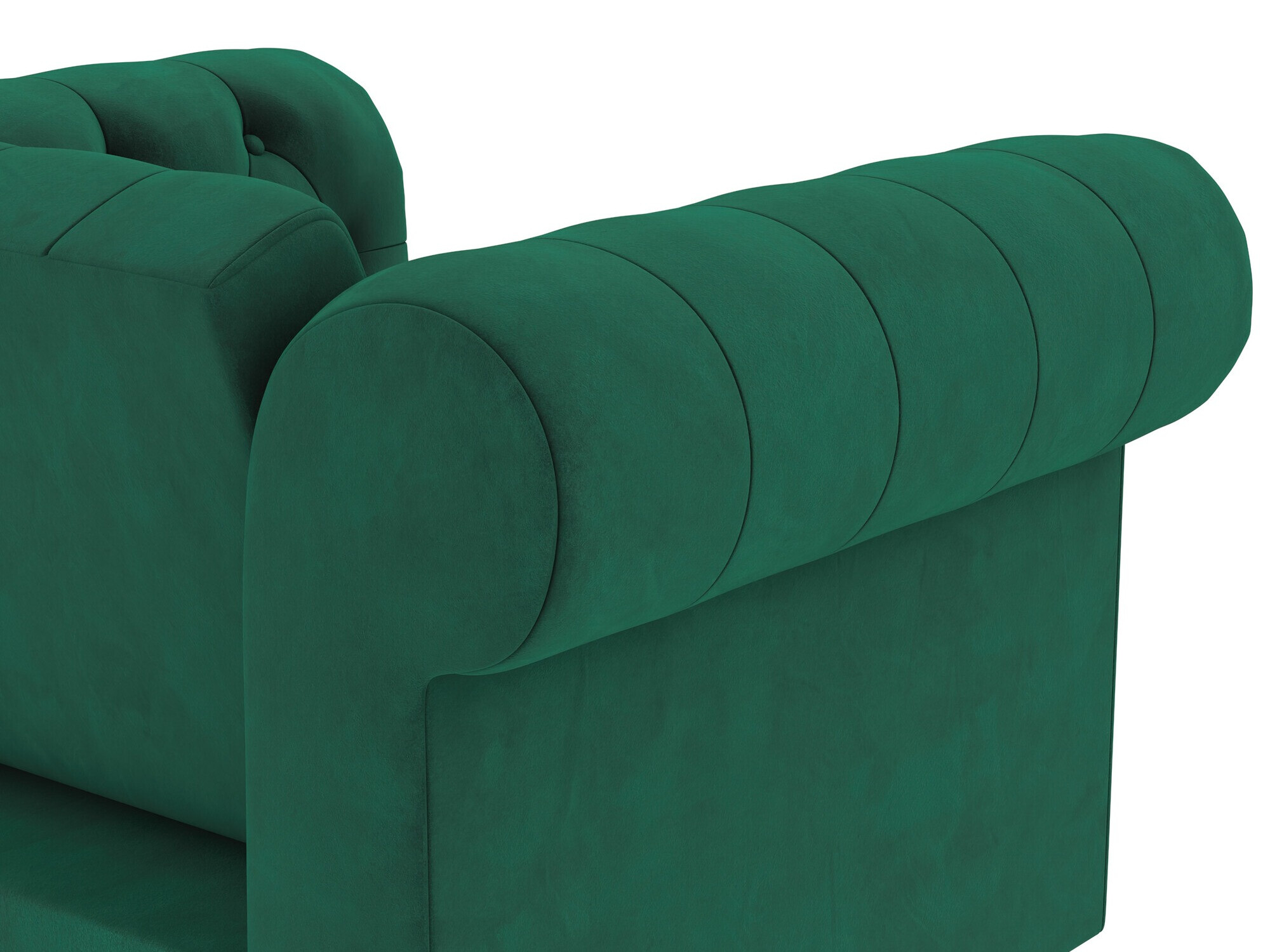 Chesterfield atpūtas krēsls Tulsa 630 (Tumši zaļš)