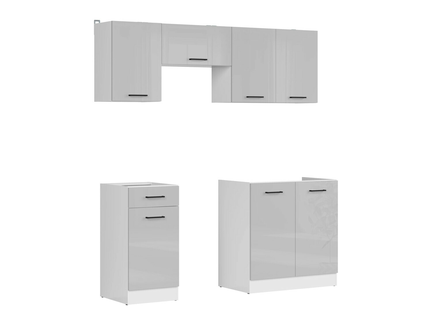 Moduļu virtuves komplekts Line Grey 118