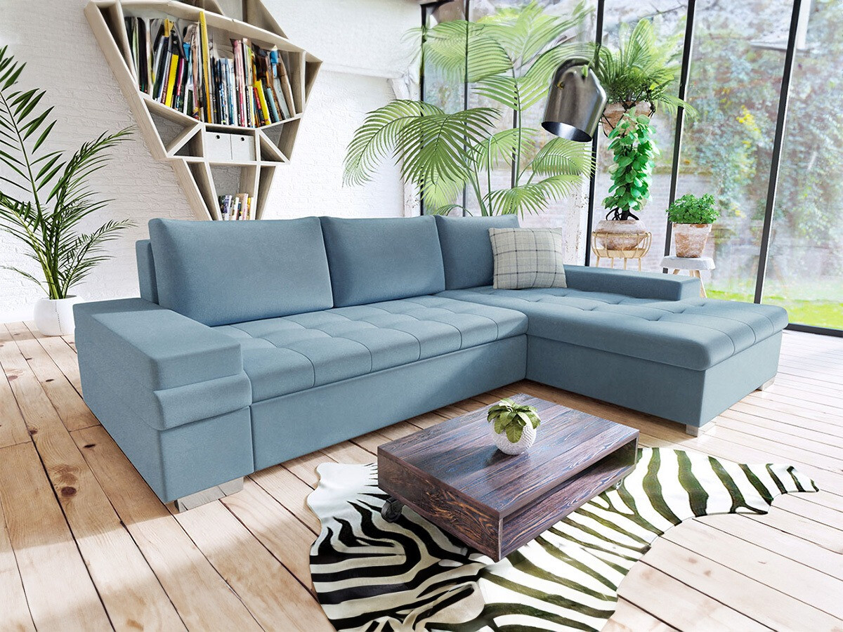 Stūra dīvāns Comfivo Olivetum I (Magic Velvet 2260 + Senegal 818)
