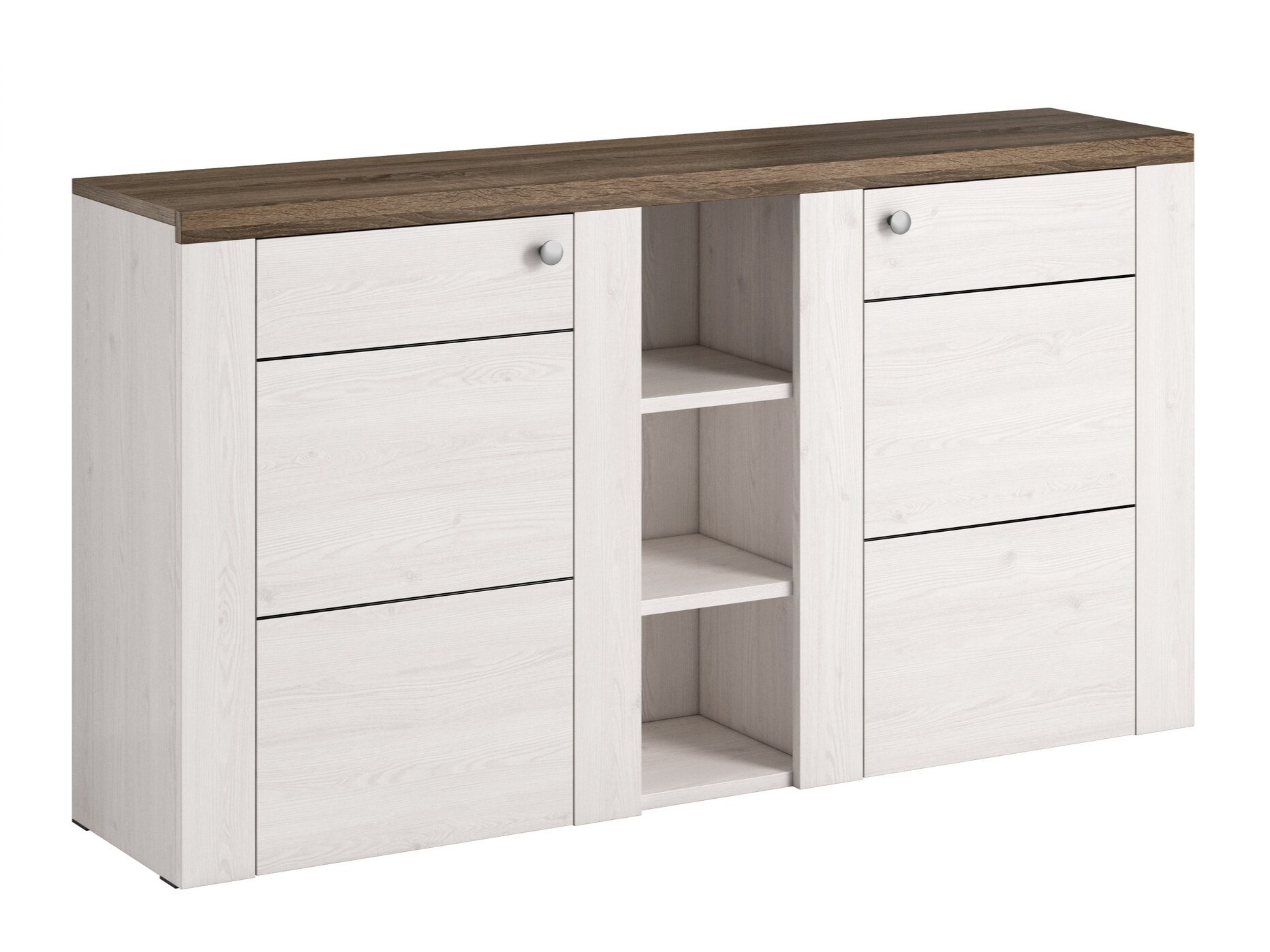 Skapis Salelbo 106 (Sīpolu lapegle + Trifele ozols)