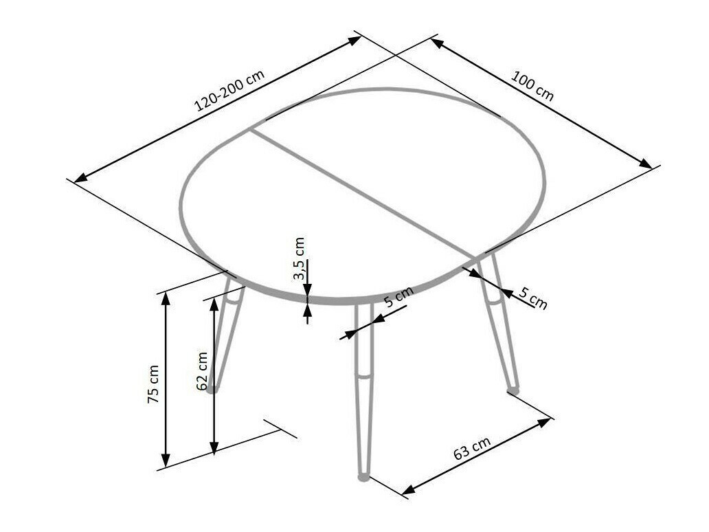 Galds Houston Humus (Balts + Medus ozols)