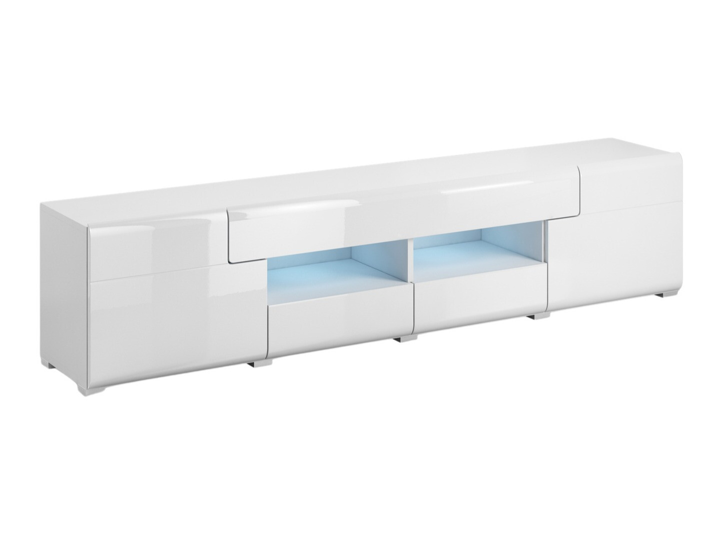TV galds Torsone 113 (Balts + Glancēts balts)