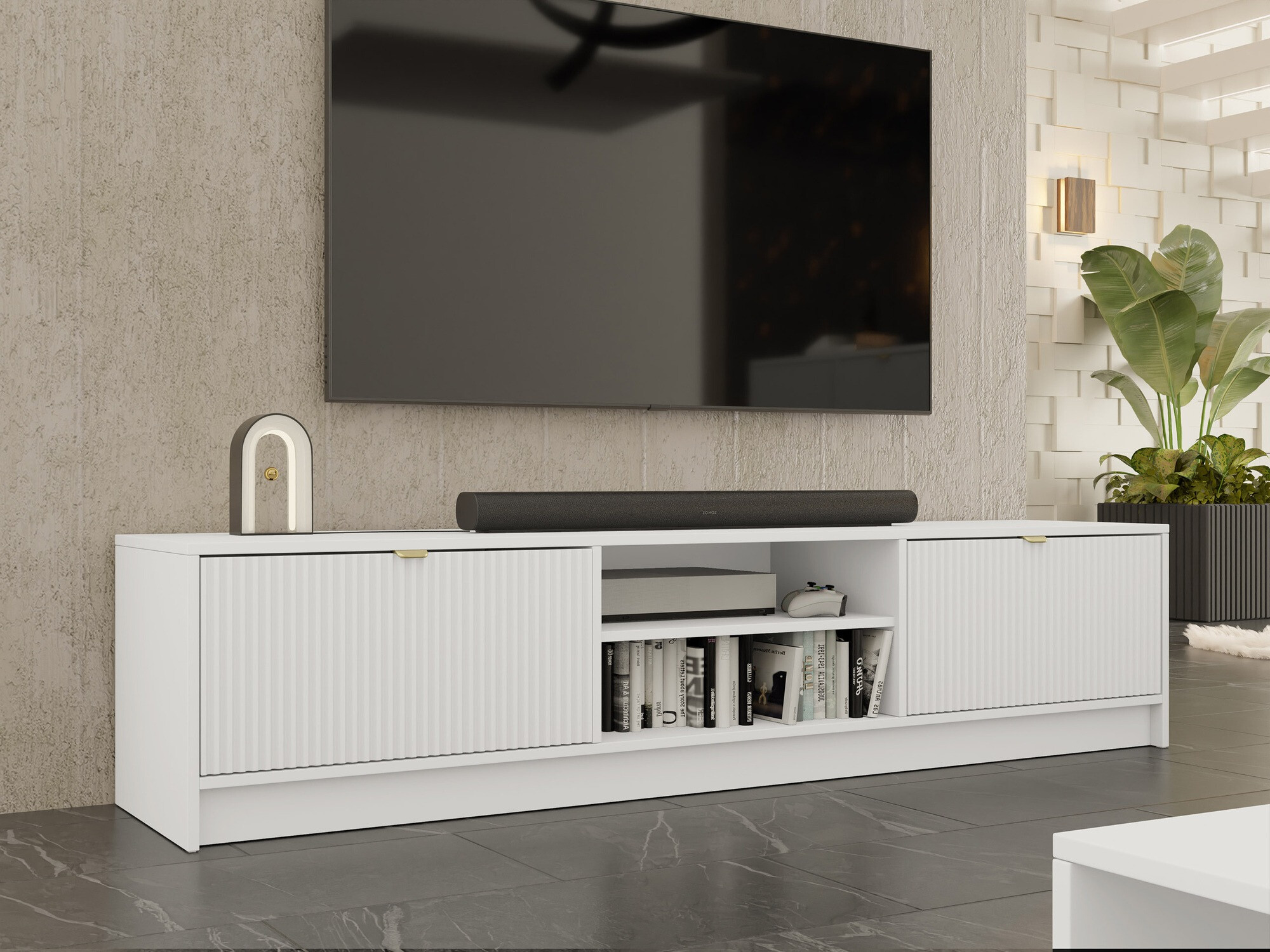 TV galds Comfivo Papilio I (Balts)