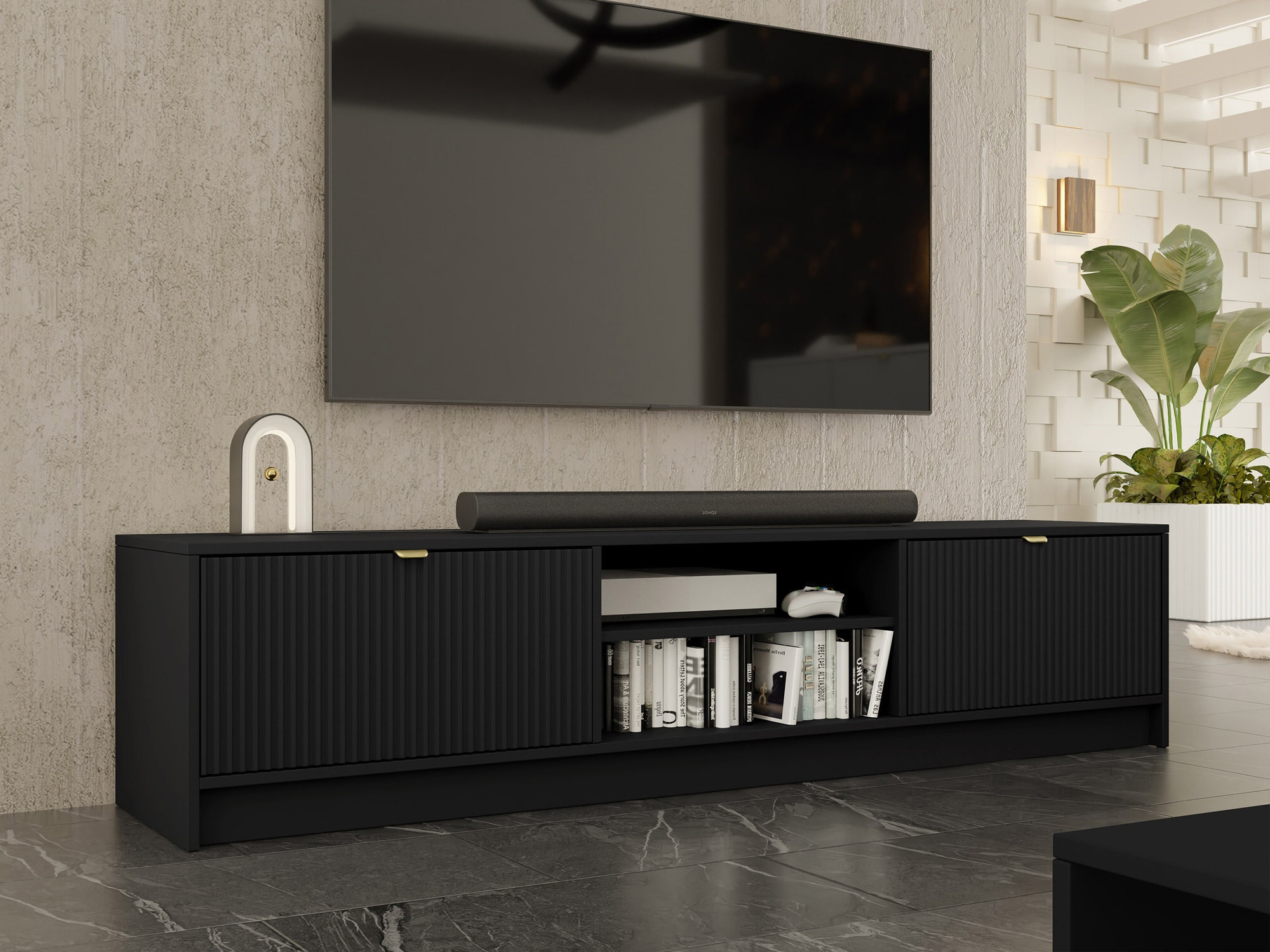 TV galds Comfivo Papilio I (Melns)