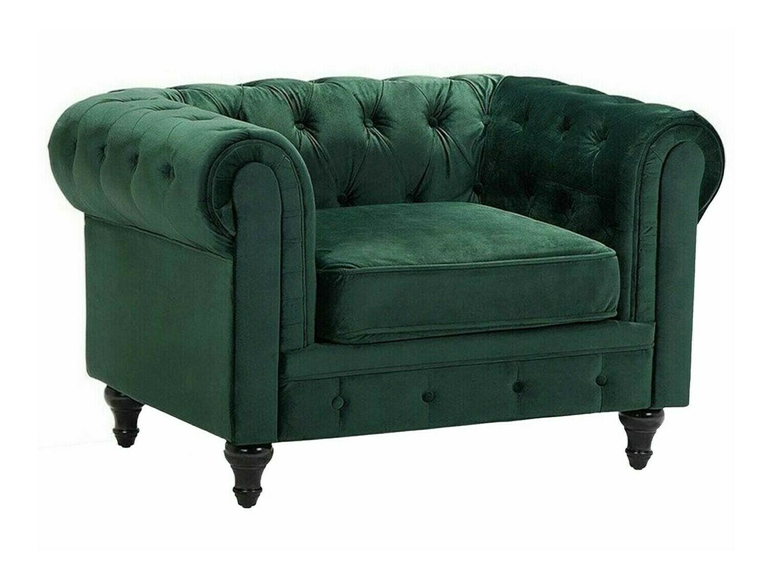 Chesterfield atpūtas krēsls Cirdoro 102 (Zaļš)