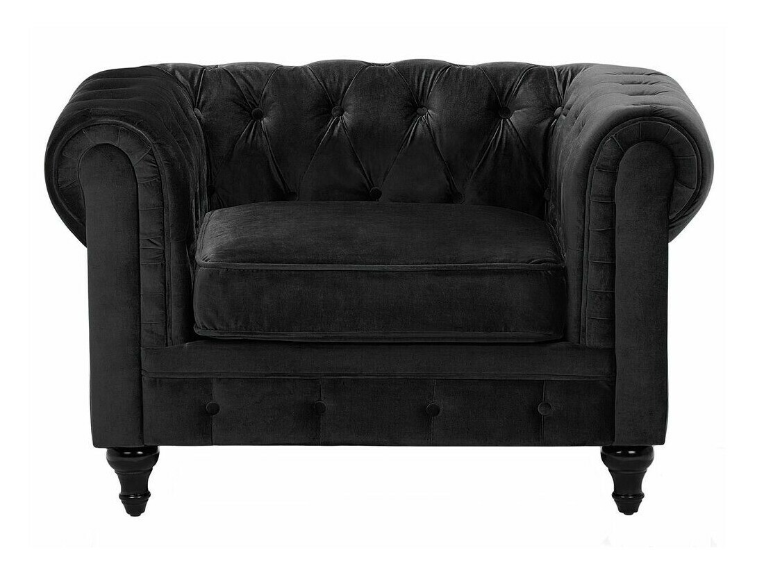Chesterfield atpūtas krēsls Cirdoro 102 (Melns)