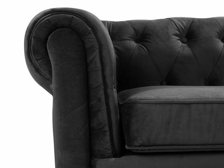 Chesterfield atpūtas krēsls Cirdoro 102 (Melns)