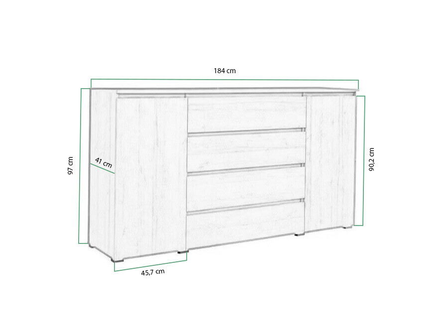 Kumode Cirdora 105 (Riviera ozols)