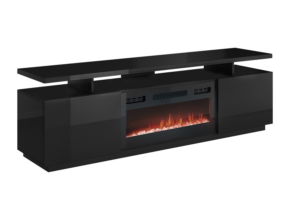 TV galds Figura I (Melns + Glancēts melns)