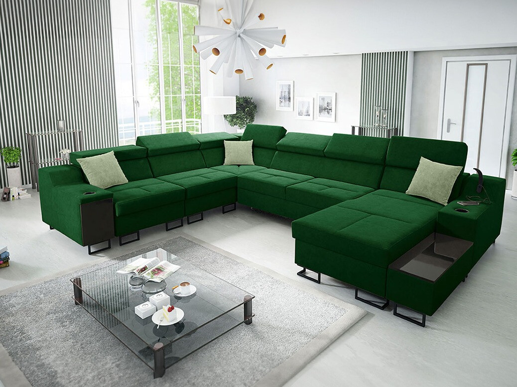 Stūra dīvāns Sarasota 160 (Uttario Velvet 2951 + Uttario Velvet 2954)