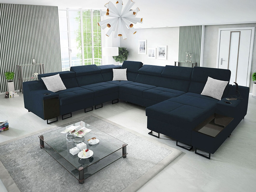 Stūra dīvāns Sarasota 160 (Uttario Velvet 2967 + Uttario Velvet 2973)