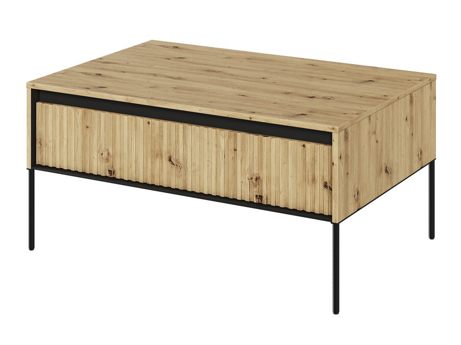 Žurnālu galdiņš Fernolu 110 (Artisan ozols + Melns)