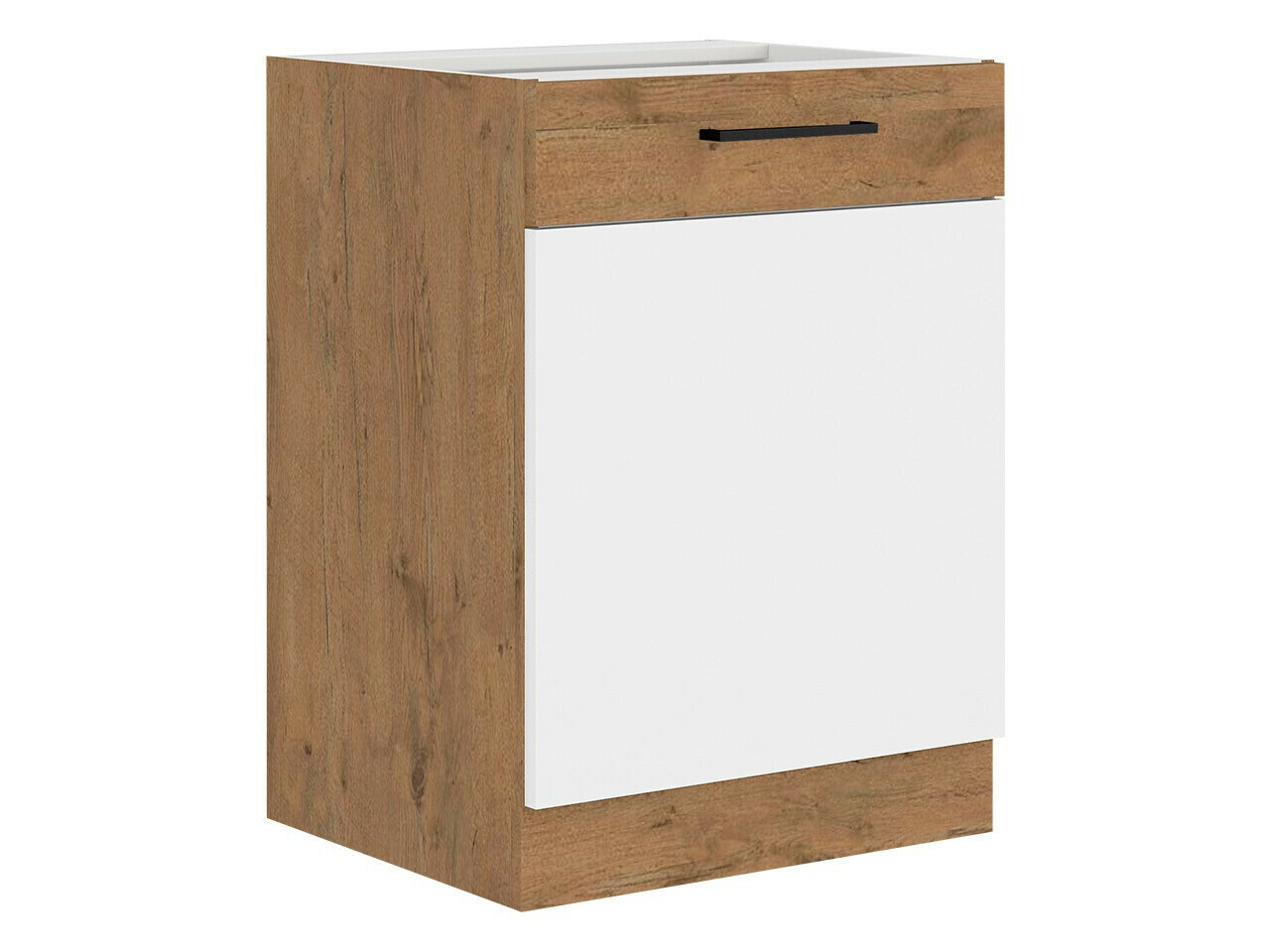 Moduļu skapis ar durvīm Wood White 116