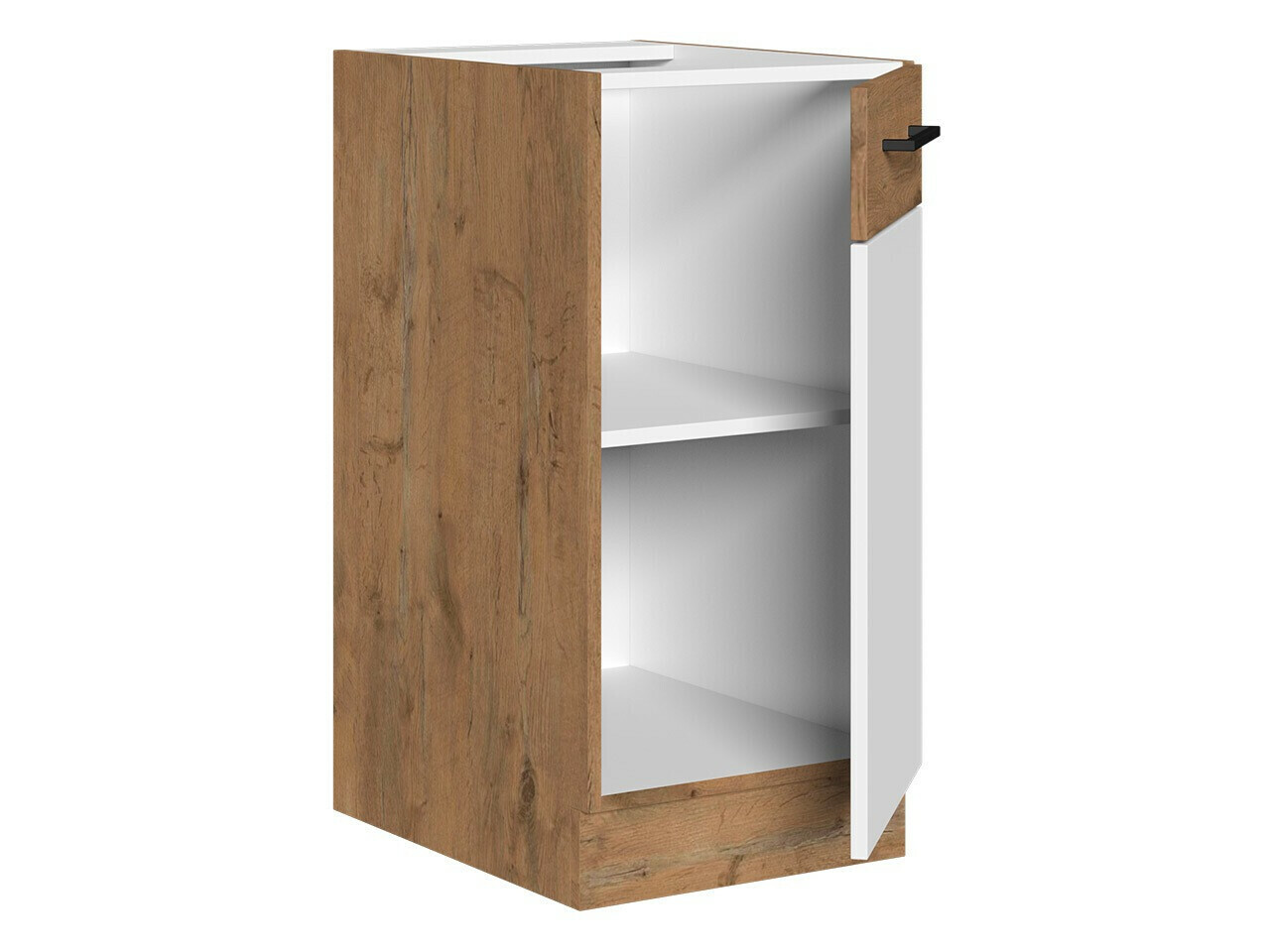 Moduļu skapis ar durvīm Wood White 120