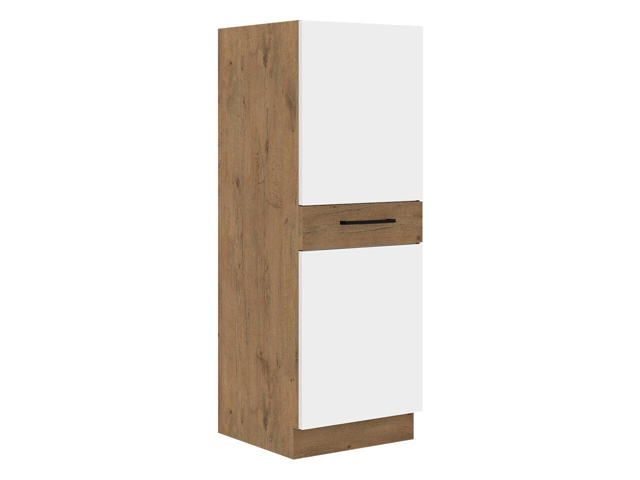 Moduļu skapis ar atvilktni un durvīm Wood White 100