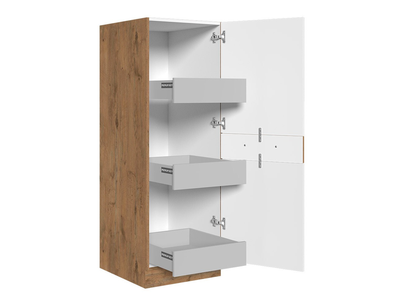 Moduļu skapis ar atvilktni un durvīm Wood Grey 100