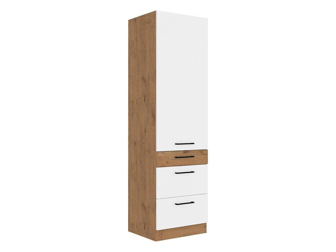 Moduļu skapis ar durvīm Wood White 127