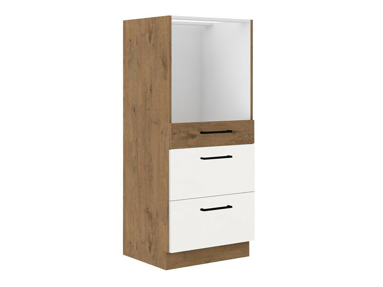 Moduļu skapis iebūvējamai tehnikai Wood White 102