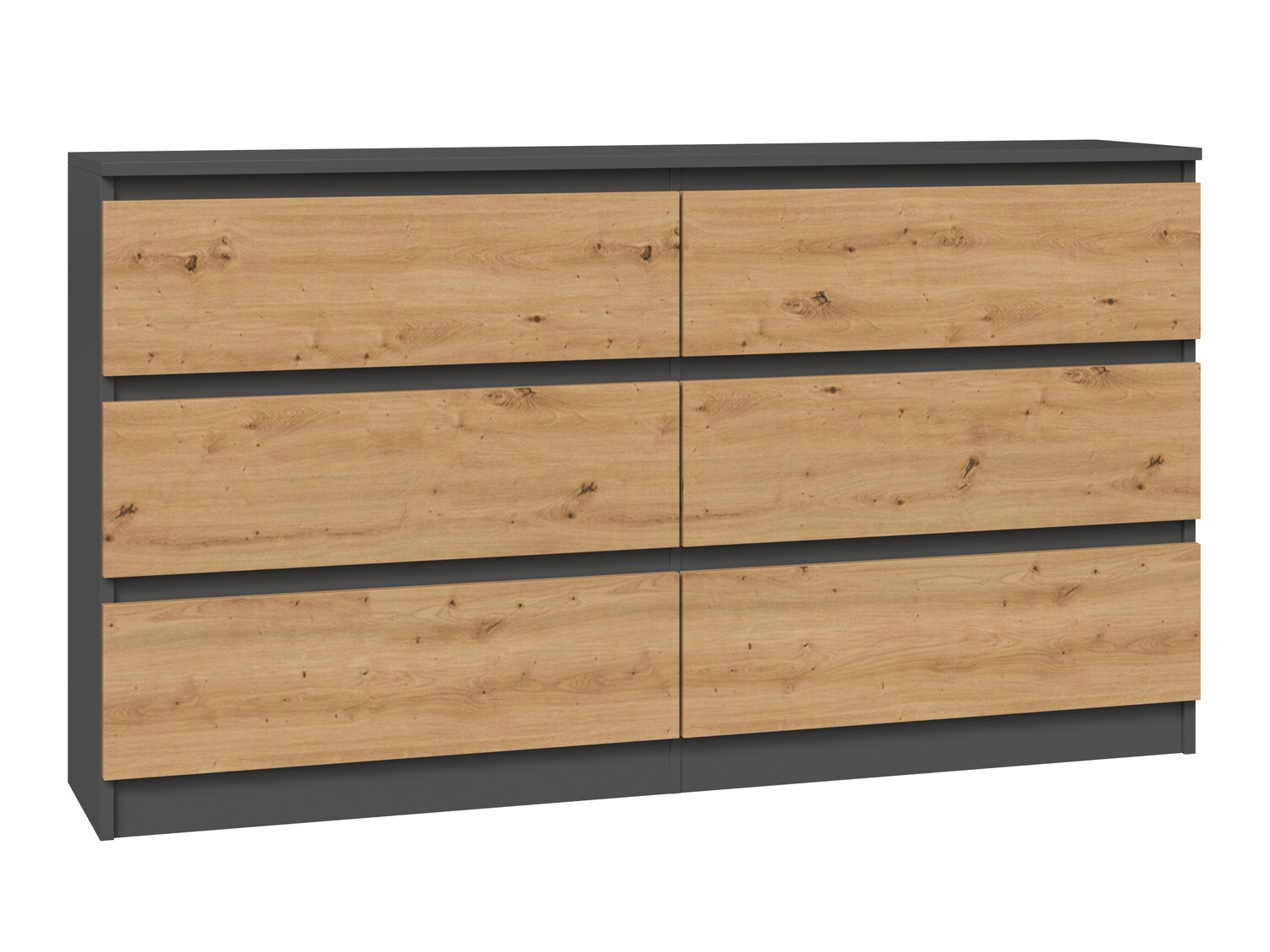 Kumode Elbvelu 102 (Antracīts + Artisan ozols)