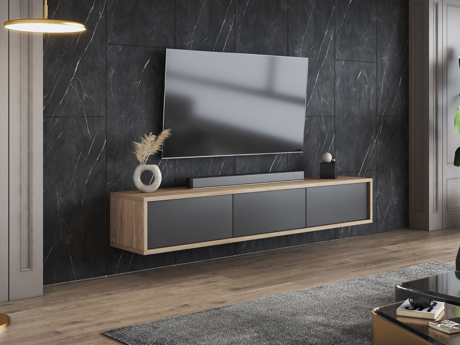 TV galds Austin 324 (Ozols + Antracīts)