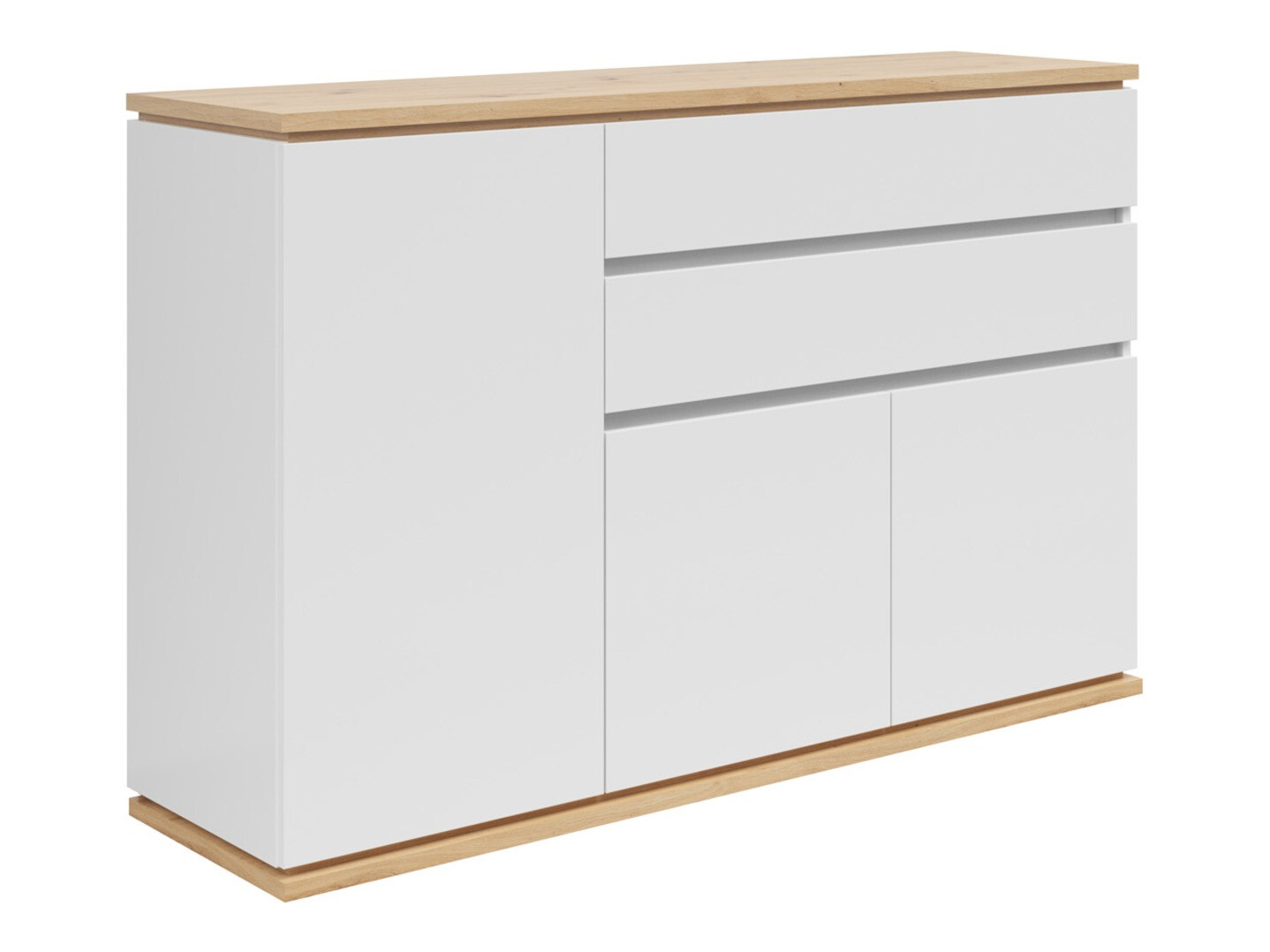 Kumode Cirfelo 102 (Balts + Artisan ozols)
