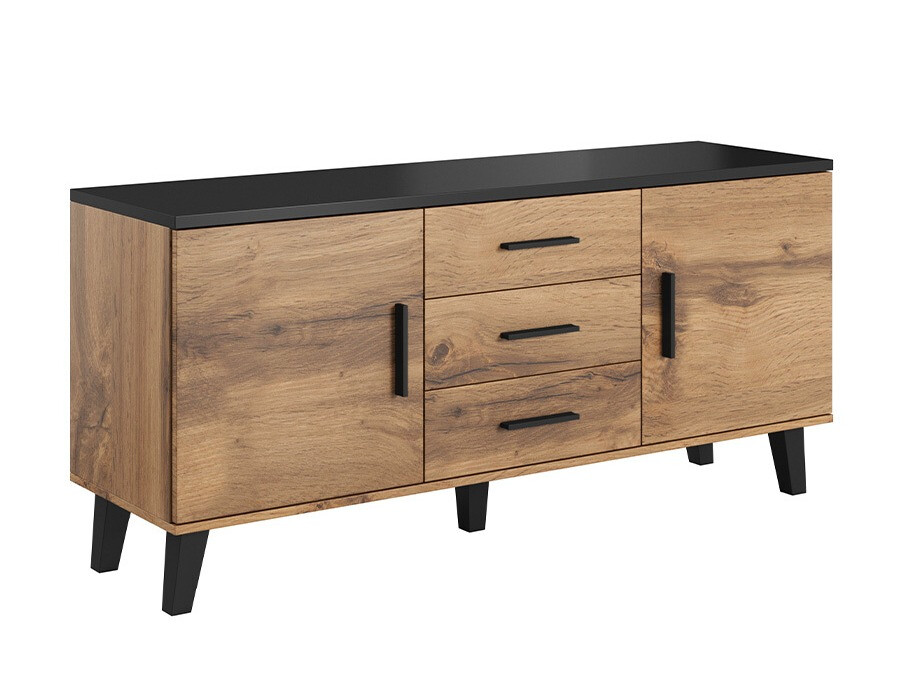 TV galds Larfloi 107 (Votan ozols + Melns)