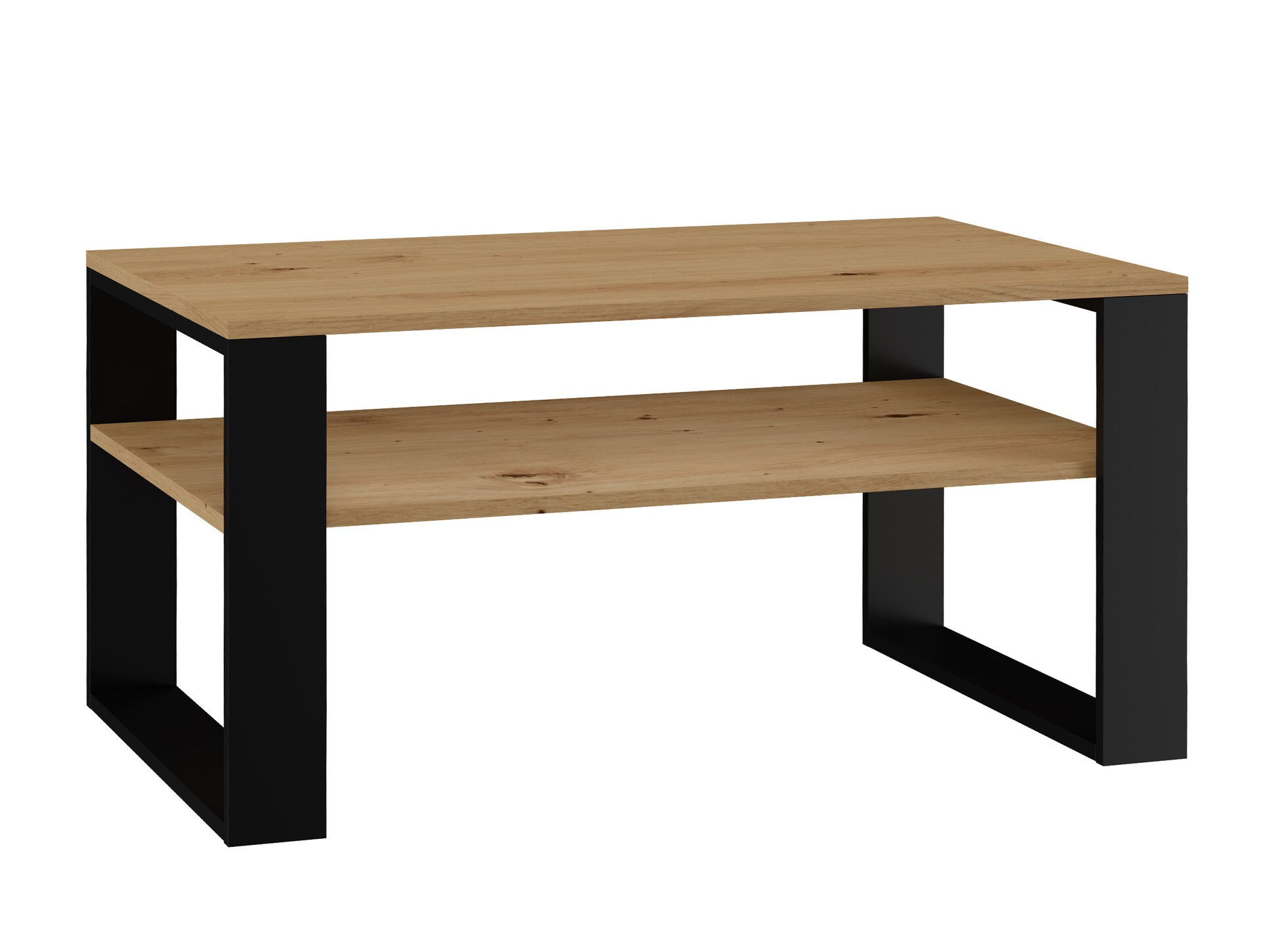 Žurnālu galdiņš Mandeville 208 (Artisan ozols + Melns)