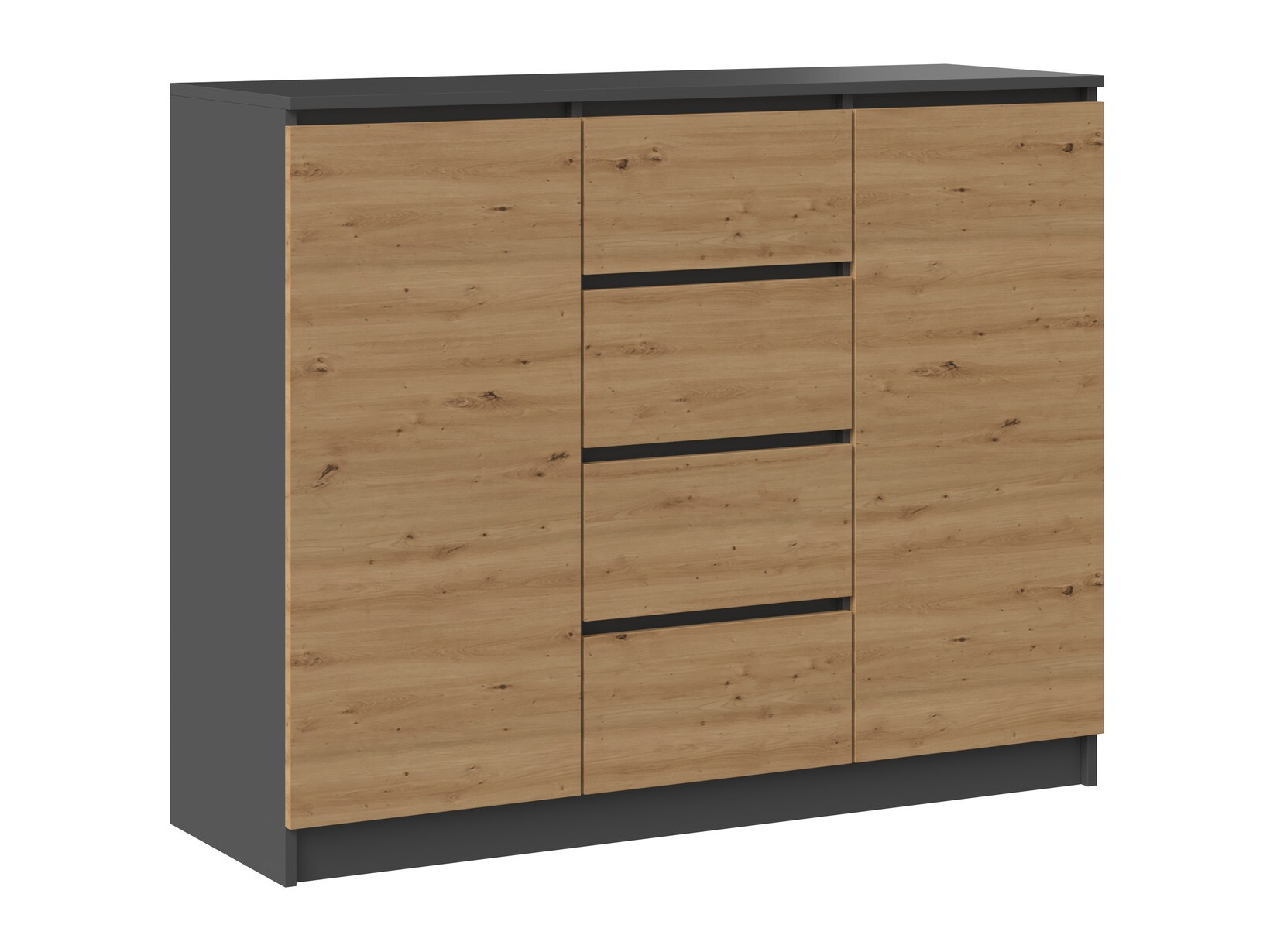 Kumode Elbvelu 113 (Antracīts + Artisan ozols)